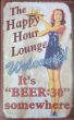 Μεταλλικός Πίνακας Happy Hour Lounge 40x30cm Etoile AAM-632